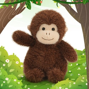 Figuras de Monos Personalizadas, Lindas y Realistas, Peluches de Mono Dorado, Recuerdos de Zoológico, Regalos de Cumpleaños para Niños, Venta Caliente - Product Image 2