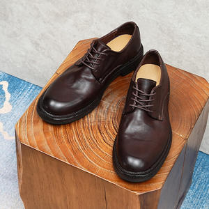 Dernières tendances en matière de chaussures pour hommes en cuir véritable, luxueuses, élégantes, décontractées, formelles, derby, imprimées au laser - Product Image 1