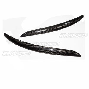 Par de Cubiertas Decorativas para Faros Delanteros, Tipo Ceja, para BMW E92 E93 335I 335CI Modelo 2007-2012, en Fibra de Carbono Real - Product Image 2