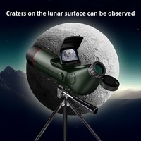 350x Zoom Digital Layar Ganda Internal/Eksternal Teleskop Astronomi Monokuler Perekaman Foto Video Definisi Tinggi Luar Ruangan
