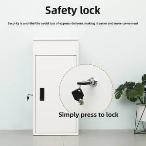 <span class=keywords><strong>Boîte</strong></span> <span class=keywords><strong>aux</strong></span> <span class=keywords><strong>lettres</strong></span> intelligente en métal antirouille en gros <span class=keywords><strong>Boîte</strong></span> de livraison de <span class=keywords><strong>lettres</strong></span> étanche sur pied Grande conception de sécurité extérieure pour la maison - Product Image 3