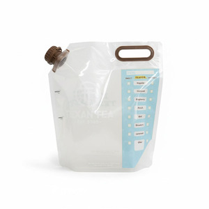 Pochette souple personnalisée de 3 litres avec bec verseur pour lessive, adoucissant, liquide de lavage, savon – Emballage plastique - Product Image 2