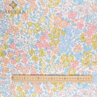 HAPPEAK Vente en gros Tissu floral 100% coton imprimé fleurs, tissu lawn 60s pour la confection de vêtements pour enfants