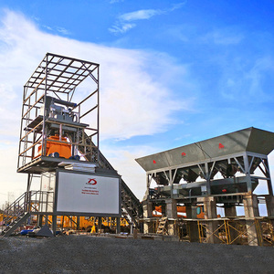 Máquina mezcladora de doble eje de 1 CBM de baja contaminación, planta mezcladora de hormigón prefabricado, 60m3/h, pequeña planta dosificadora de hormigón RMC, <span class=keywords><strong>precio</strong></span> HZS60 - Product Image 3