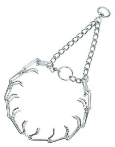 Stahl verchromtes Hunde zinken halsband mit Komfort gummis pitzen Verstellbare Edelstahl-Hundetraining-Zinken halsbänder - Product Image 1