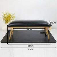 Repose-bras d'ongle en cuir Pu serpentine de haute qualité oreiller de main ensemble de coussinets d'ongle de styles personnalisés oreiller de repose-main pour le maquillage