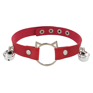 Popular <span class=keywords><strong>Sexy</strong></span> Punk cuero gargantilla <span class=keywords><strong>Collar</strong></span> para mujer lindo hueco gato <span class=keywords><strong>Collar</strong></span> con diseño creativo accesorio de moda - Product Image 5