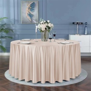 Mantel Redondo de Lujo para <span class=keywords><strong>Restaurante</strong></span> al por Mayor, Nuevo Diseño, Mantel de Boda de Tela No Tejida - Product Image 1