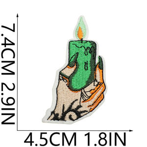 Patch brodé thermocollant en polyester motif Sorcière Magique Secrets de la Jungle pour décoration de sacs et autocollants textiles - Product Image 3