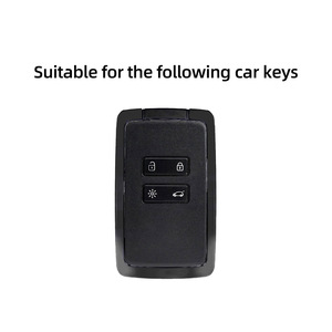 Portachiavi Compatibile con Telecomando <span class=keywords><strong>Renault</strong></span> Smart, Elegante Custodia per Chiavi Auto con Cornice in Metallo, Adatta per <span class=keywords><strong>Renault</strong></span> <span class=keywords><strong>Clio</strong></span> - Product Image 2
