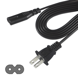 3m NEMA 1-15P to IEC C7 2 Prong Replacement TV Power Lead for <strong>Computer</strong> Laptop PC - Product Image 4