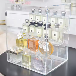 कस्टम आयताकार कॉस्मेटिक भंडारण बॉक्स धूल-प्रूफ पारदर्शी प्रदर्शन दराज भंडारण बॉक्स - Product Image 3