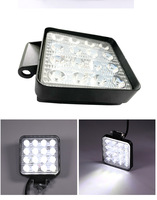 Lampe de travail à barre de LED pour voiture 48W Offroad Work Light 12V Auto Light Fog Lamp off road 16 LED Tractor Spotlight for ATV / Truck / SUV