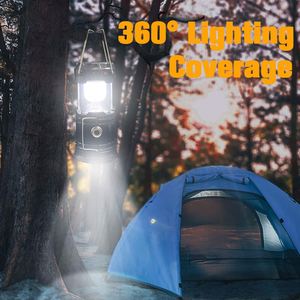 RTS Portable Multifunctional IP44 Waterproof Hanging Camping Lantern <b>USB</b> <b>Rechargeable</b> LED Solar <b>Lights</b> CE Certified Dimmable - Product Image 3