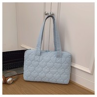 Nouvelle arrivée : Sac à bandoulière portable antivol en nylon de 13 pouces, grande capacité, en forme de cœur, style coréen, extensible, pour ordinateur portable