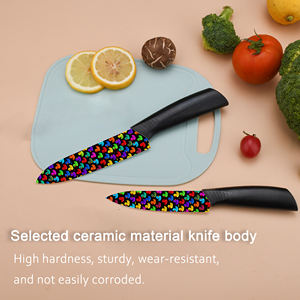 Nuevo Juego de Cuchillos de Chef de Cerámica con Mangos de Plástico, 4 Piezas, Resistentes, para Procesamiento de Carne, Carnicería, Entrega Rápida, Envío Gratuito - Product Image 4