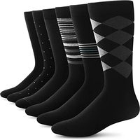 Chaussettes habillées et bonneterie pour hommes Personnalisé Classic Business Crew Happy Design Colored Casual Cosy Sock Logo personnalisé Crew for Men