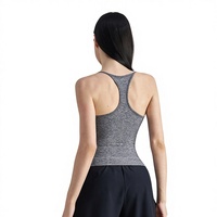 Aidu NUF Sports Underwear – Débardeur de sport pour femme avec coussinets intégrés, ajusté, respirant, en Spandex/Nylon, idéal pour le Yoga, le Pilates et le Fitness – Collection Été