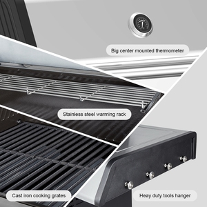 EU BBQ Grills Outdoor Stainless Steel BBQ 6 <b>Burners</b> Barbecue Grills With <b>Side</b> Gas Stove - Product Image 3