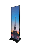 Panel LED Plegable Portátil a Todo Color, Pantalla LED P2.5mm, Quiosco de Señalización Digital, Soporte Vertical para Piso, Pantalla LED para Póster