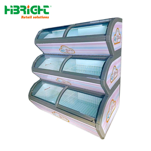 Vitrina Exhibidora de Alimentos Congelados de Alta Capacidad con Puerta de Vidrio, Congelador para Helados para Supermercados y Cafeterías - Product Image 4