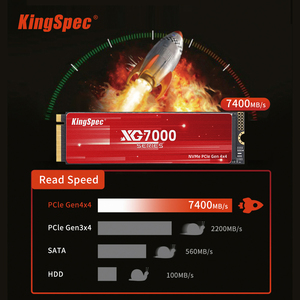 KingSpec XG7000 SSD M.2 NVMe PCIe 4.0 Gen4 2280 Super Haute Qualité 7400 Mo/s 512 Go 1 To 2 To 4 To 3D NAND TLC Disque SSD - Product Image 5