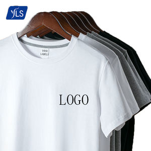 YLS 200g Basic 100% coton pré-rétréci 200GSM <span class=keywords><strong>T</strong></span>-<span class=keywords><strong>shirt</strong></span> à manches courtes solide nouveau Stock hommes printemps é<span class=keywords><strong>t</strong></span>é Collection quantité minimale de commande 1 unité - Product Image 1