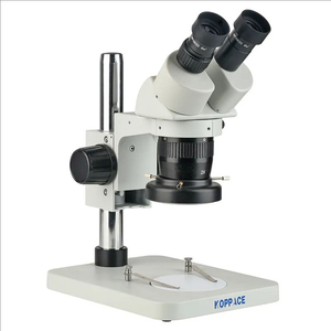 <span class=keywords><strong>Microscope</strong></span> à zoom stéréo binoculaire à fort grossissement 20X-40X avec inspection biologique de laboratoire d'éclairage LED, support de bras de flèche - Product Image 1