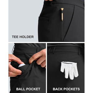 Short de sport personnalisé de haute qualité Joggers Short en polyester à séchage rapide ajusté pour hommes Short de golf évacuant l'humidité pour hommes - Product Image 5