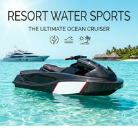 Jet ski électrique DDP, embarcation marine personnelle, bateau de karting Onyx, monoplace, accent cramoisi, yacht de villégiature, propulseur rapide