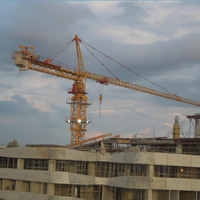 TC7035 Grue à tour Hammerhead 10 tonnes avec roulement de boîte de vitesses moteur haute efficacité pour la construction de bâtiments en Arabie Saoudite