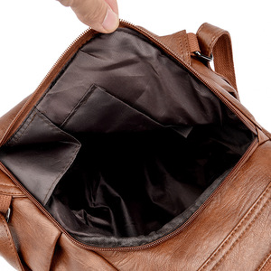 Bags Women 2025 Fashion Genuine Leather Backpack Casual Large Capacity College Wind Travel Student Bag Mummy Bag <strong>Handbag</strong> - Product Image 4