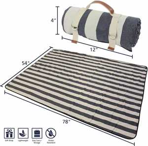 High Quality Durable Portable Foldable Beach Mat Custom Design Waterproof <b>Picnic</b> <b>Blanket</b> for Travel Camping Outdoor Activities - Product Image 6