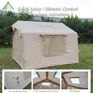 Tente de camping gonflable quatre saisons Hunter 8 m², imperméable, portable, pour 2-3 personnes, une chambre, un salon, résistante aux UV, tente robuste - Product Image 5