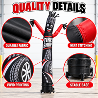 Danseur gonflable personnalisé pour promotion de magasin d'auto-service, affichage publicitaire routier, marketing de marque, vente en gros