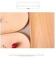 Vente en gros Petit plateau de service rectangulaire en bois de hêtre sculpté sur mesure pour la cuisine, le stockage de gâteaux à sushi, le restaurant et la maison