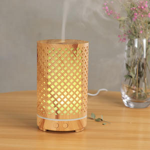 YX125 เครื่องกระจายกลิ่นอโรม่าลายไม้สีอ่อน 0.5 ลิตร พร้อมไฟ LED สำหรับใช้ในบ้าน สำนักงาน และอโรมาเธอราพี - Product Image 3