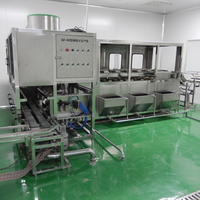 Machine de remplissage d'eau minérale de 5 gallons 100-2400 bph, ligne de production entièrement automatique pour petites bouteilles d'eau