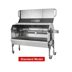 Propane Whole Pig Rotisserie Gas Bbq Grill Rotating Machine for Restaurant