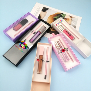 Set Regalo Cosmetici All'ingrosso: Kit Lucidalabbra Lucido e <span class=keywords><strong>Matita</strong></span> <span class=keywords><strong>Labbra</strong></span>, Fornitore Private Label, Set <span class=keywords><strong>Matita</strong></span> <span class=keywords><strong>Labbra</strong></span> Opaca Vellutata Impermeabile - Product Image 2