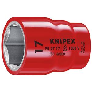 KNIPEX 98 37 17 Douille hexagonale pour vis hexagonales avec carré intérieur 3/8 "46mm - Product Image 1