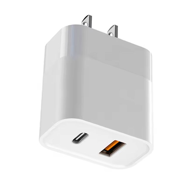 20W USB C Wall Charger Block Dual Port PD Power Adapter Fast Charging Block for Mobile Phones
