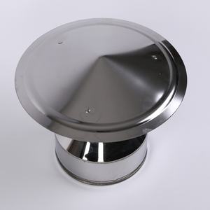 Capot de cheminée en acier inoxydable de 6 pouces, isolé à <span class=keywords><strong>double</strong></span> <span class=keywords><strong>paroi</strong></span> avec grille anti-oiseaux, couvercle supérieur résistant aux intempéries pour <span class=keywords><strong>tuyau</strong></span> de poêle - Product Image 3