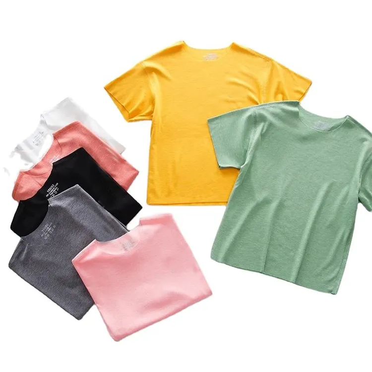 Camiseta de manga corta para niños, camisa de manga corta con cuello redondo, 2021