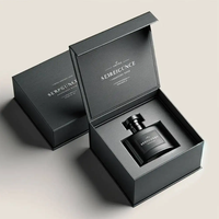 Boîte de parfum Oud de luxe, emballage de flacons de parfum Attar avec boîtes noires