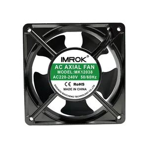 IMROK 120V 220V ventilateur de refroidissement cfm élevé 120mm 120x120x38 Ac ventilateur axial sans brosse