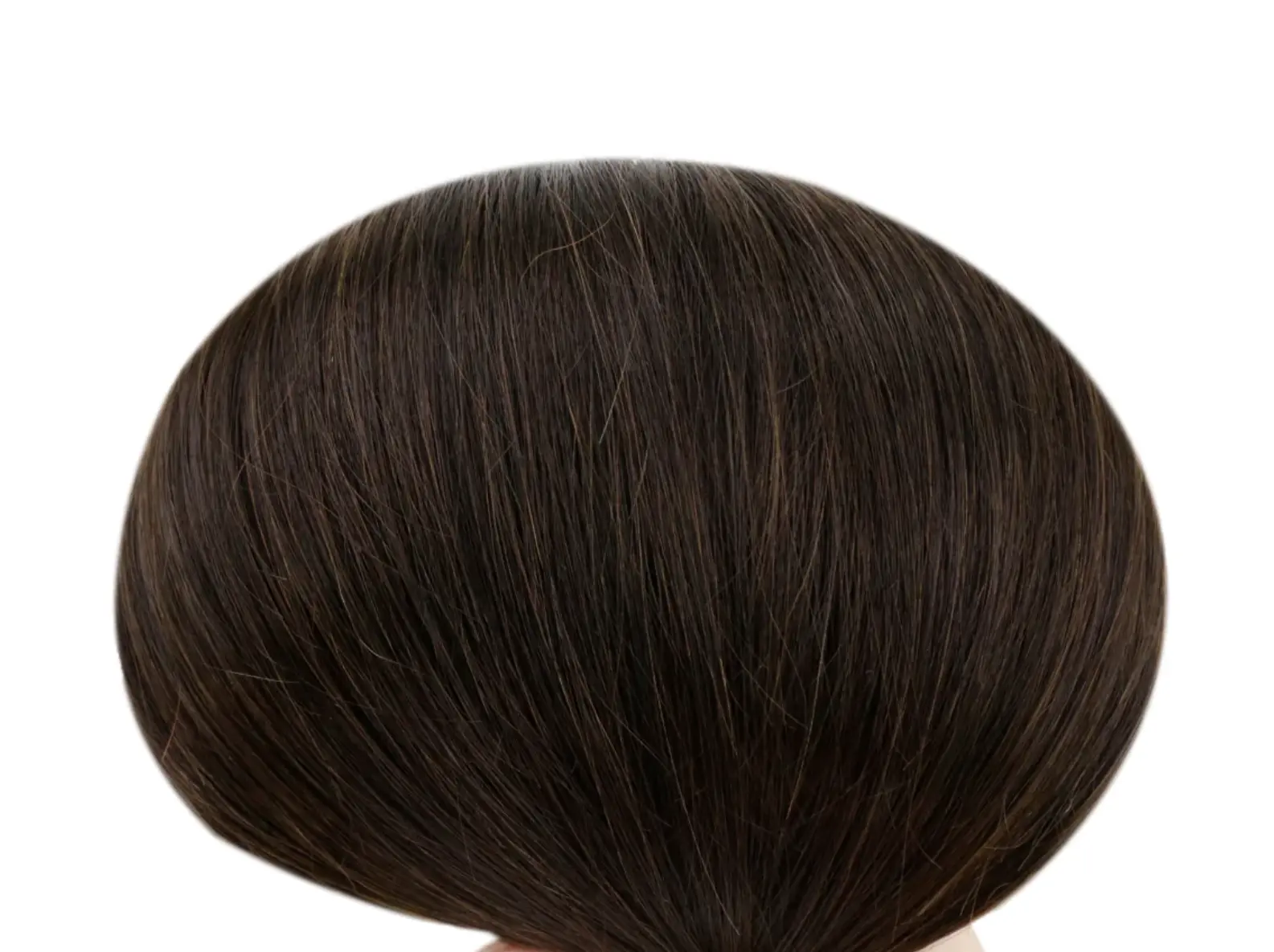 من المصنع مباشرة وصلة شعر مسطحة من أقطاب مختلفة من الشعر المستعار للنساء