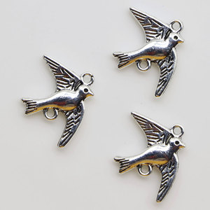 Liontin Burung Merpati Warna Perak Vintage untuk Kerajinan Tangan - Product Image 2