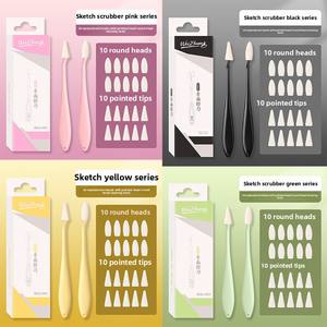 Tekensets met plastic schetsmes, schuurspons en gum met sponskop voor het benadrukken van details en het verblenden van tekeningen - Product Image 5