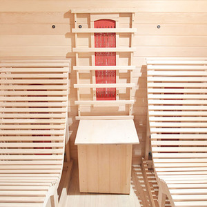 Sillas de salón dobles románticas de madera maciza para interiores de alta calidad Sauna de infrarrojos lejanos para relajación de Salud Familiar - Product Image 3